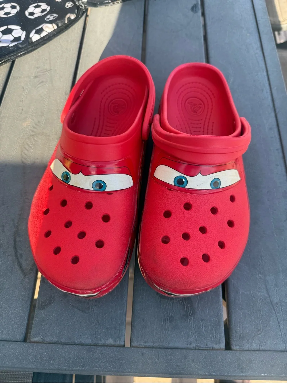 CROCS Red lightning McQueen Character Slip-On Clogs